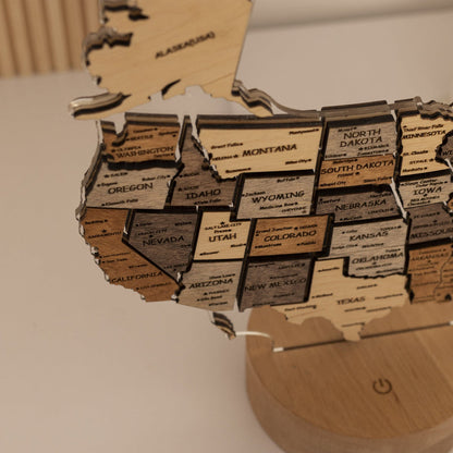 Night Light - Map of USA