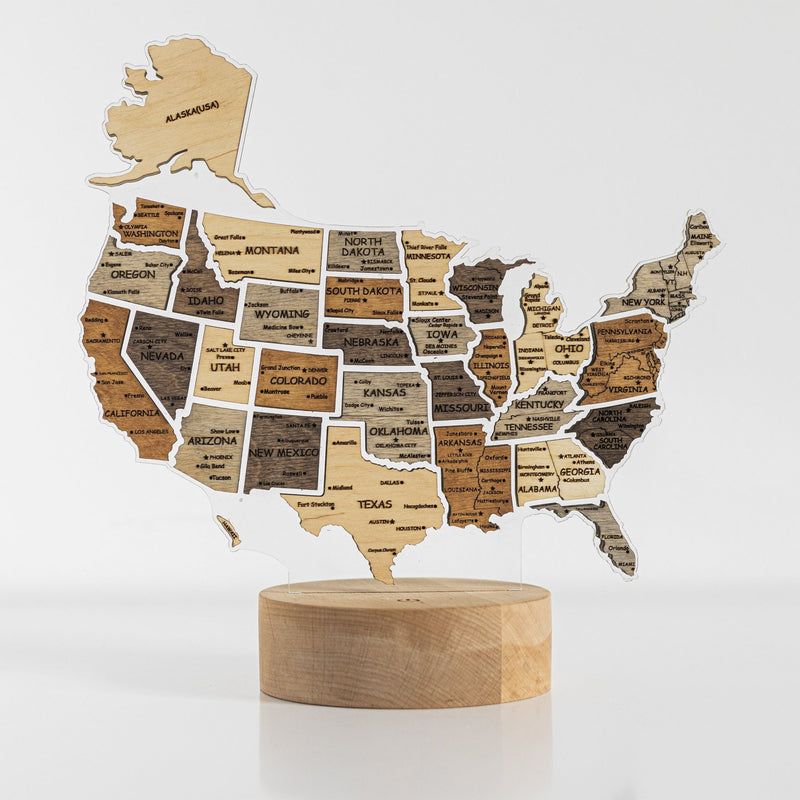 Night Light - Map of USA