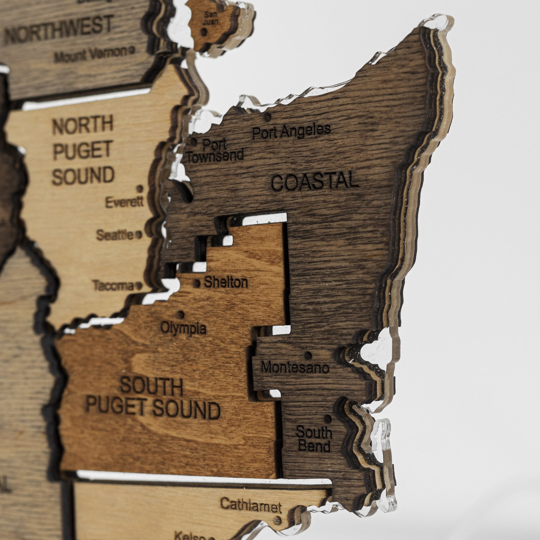 Night Light - Map of Washington State