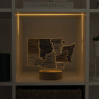 Нічник - Карта штату Вашингтон