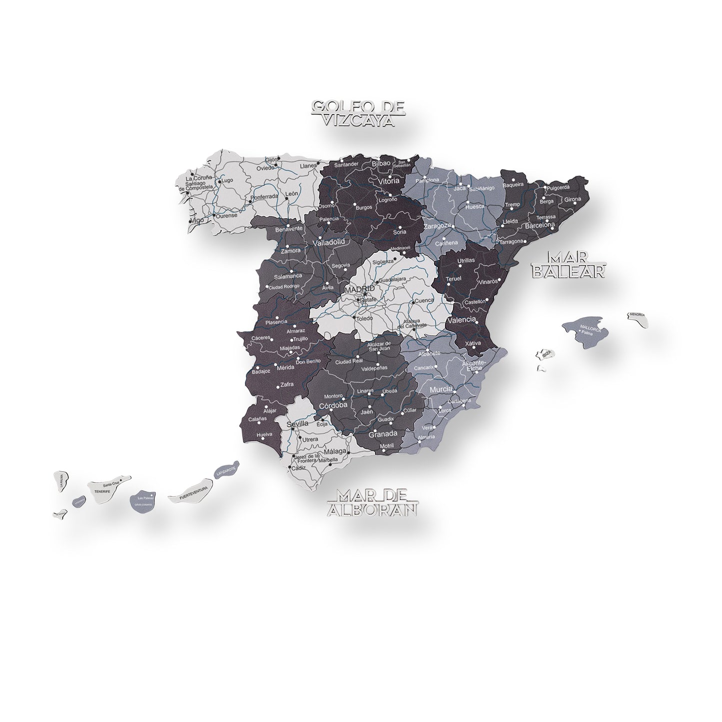 Wooden Map of Spain – Nordik