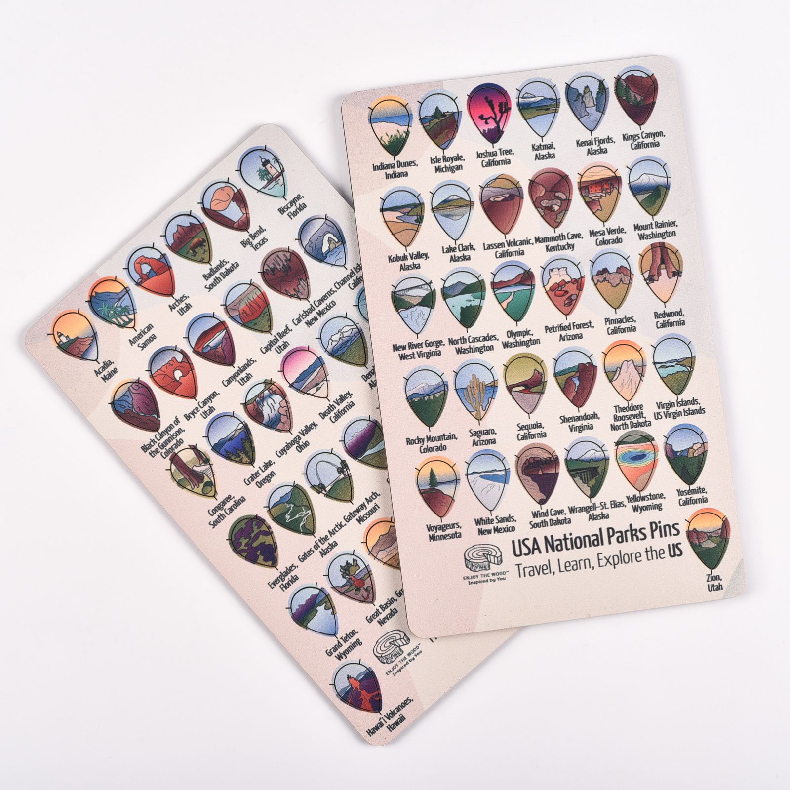 National Parks Sticky Pins