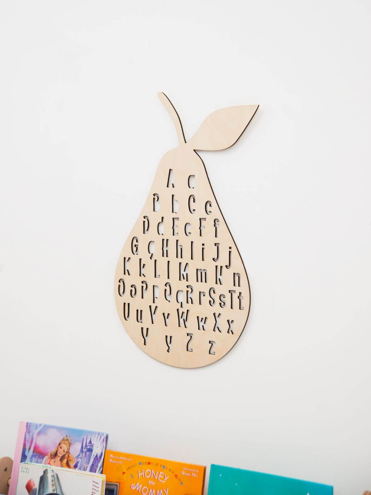 alphabet wooden sign