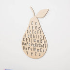alphabet wooden sign