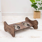 Pet Bowl Stand - Bone-Shaped