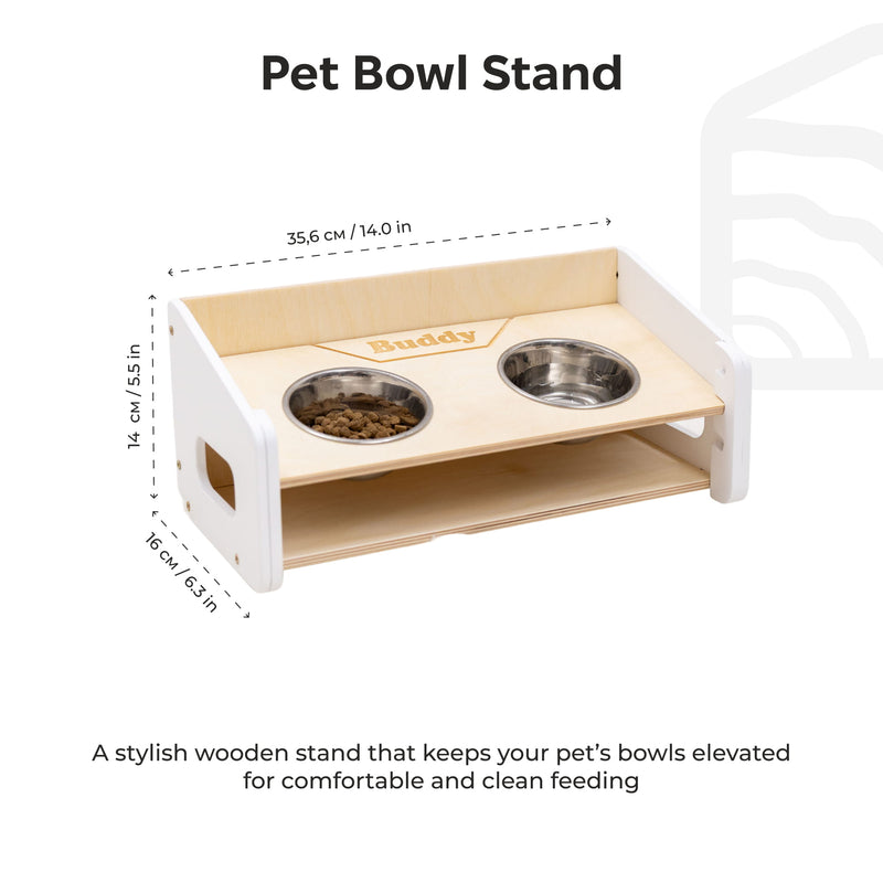 Pet Bowl Stand - Angled (B2B)