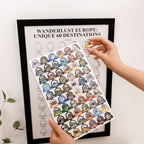 framed travel poster