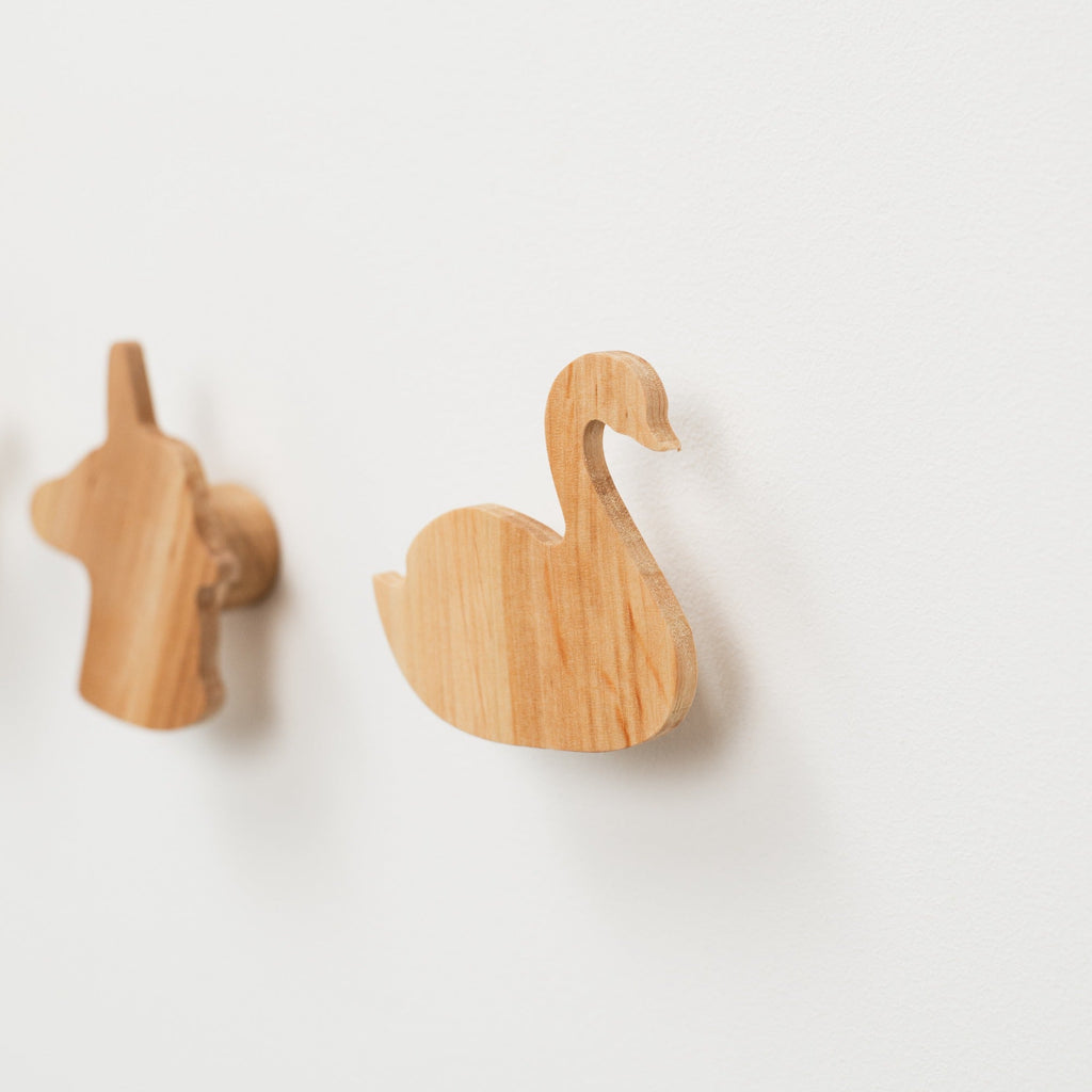kids wooden wall hooks