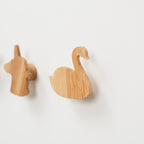 kids wooden wall hooks