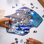 crest wooden puzzle