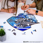 wooden puzzle pieces 