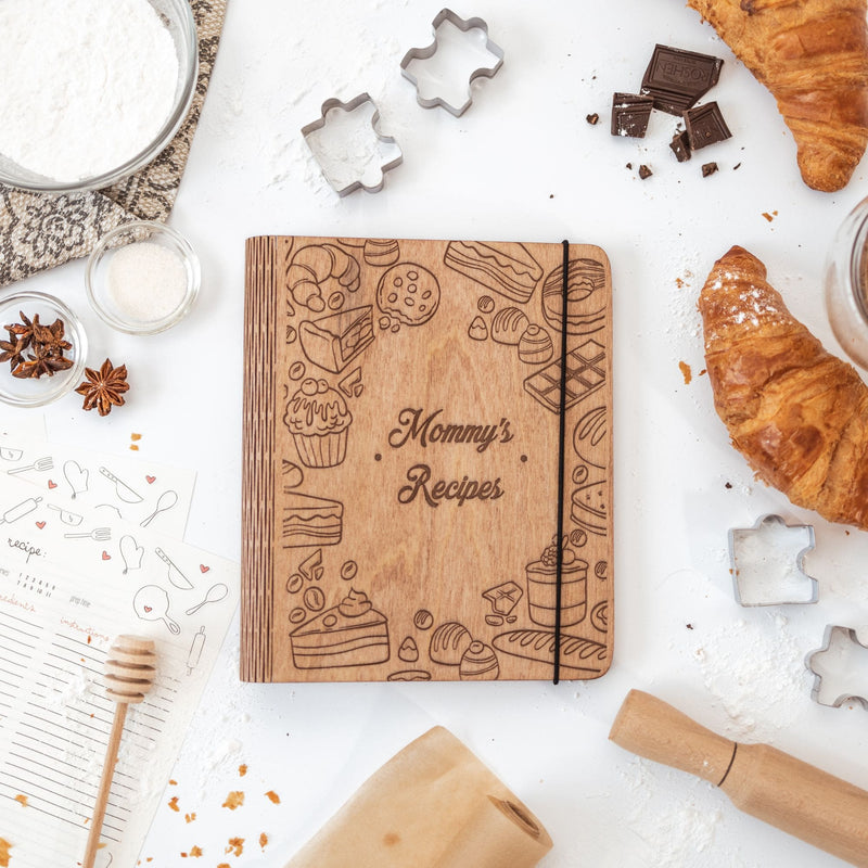 Wooden Recipe Book – Pastries Edition