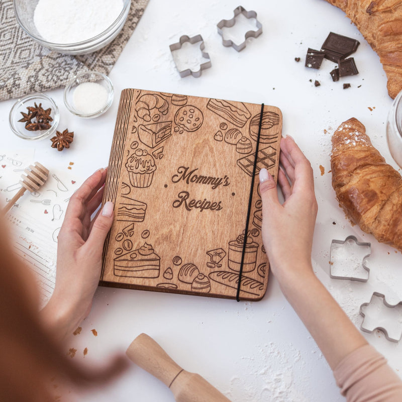 Wooden Recipe Book – Pastries Edition