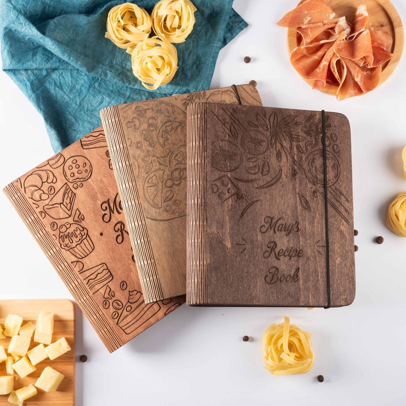 Wooden Recipe Book - Peppers Theme