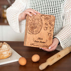 Wooden Recipe Book – Pizza Recipes 🍕