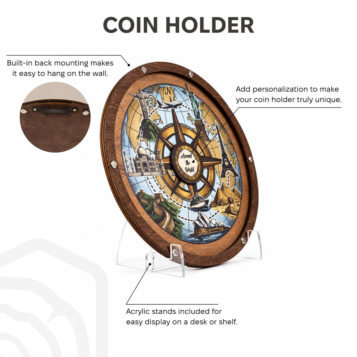 Coin Collection Display - Seven Wonders (B2B)