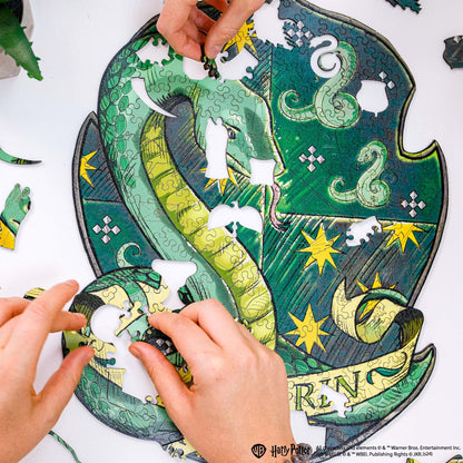 wooden puzzle crest