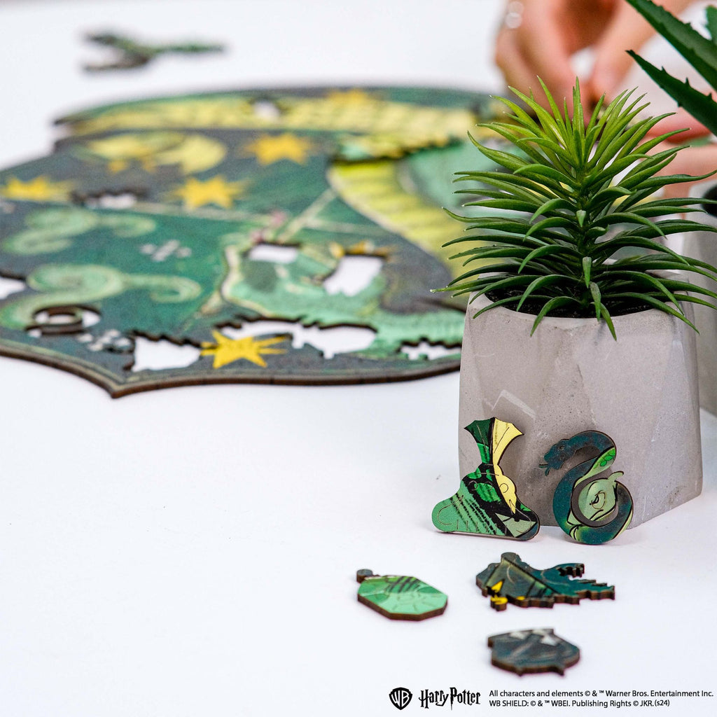 wooden puzzle crest