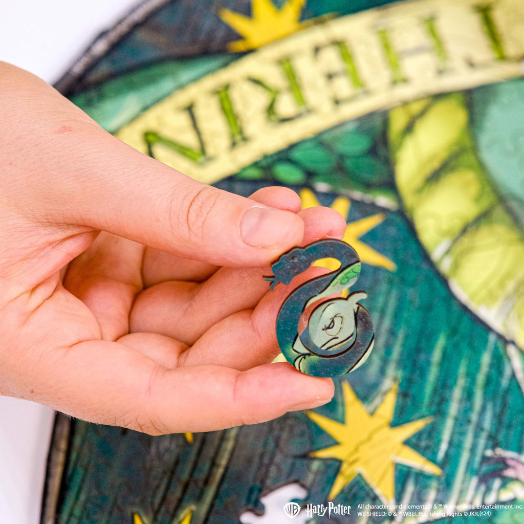 wooden puzzle crest