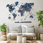 map of the world in color