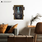 Decorative wall art above a sofa in a living room setting