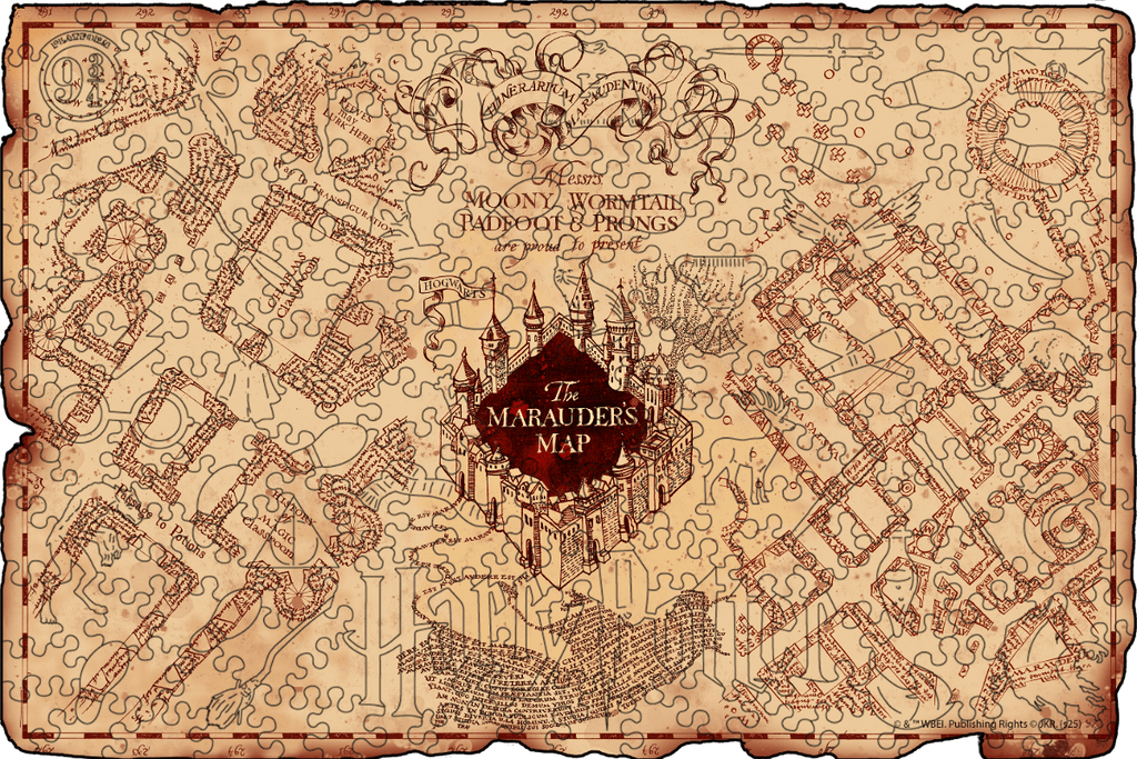 harry potter wooden puzzle