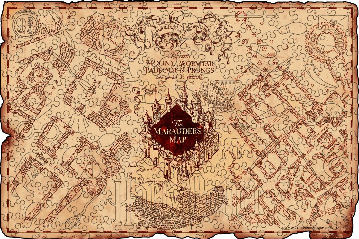 harry potter wooden puzzle