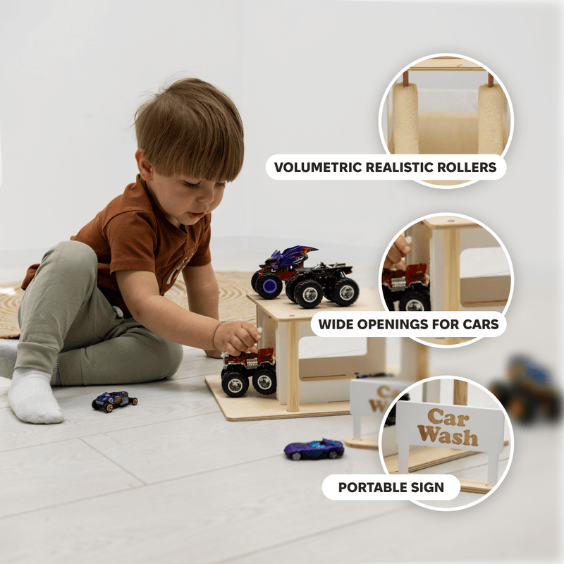 Wooden Car Wash Toy