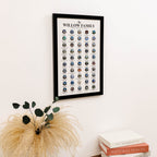 Poster Travel Tracker World Landmarks by Enjoy The Wood