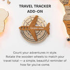 Travel Tracker 3D Wooden World Map – Multicolor (B2B)