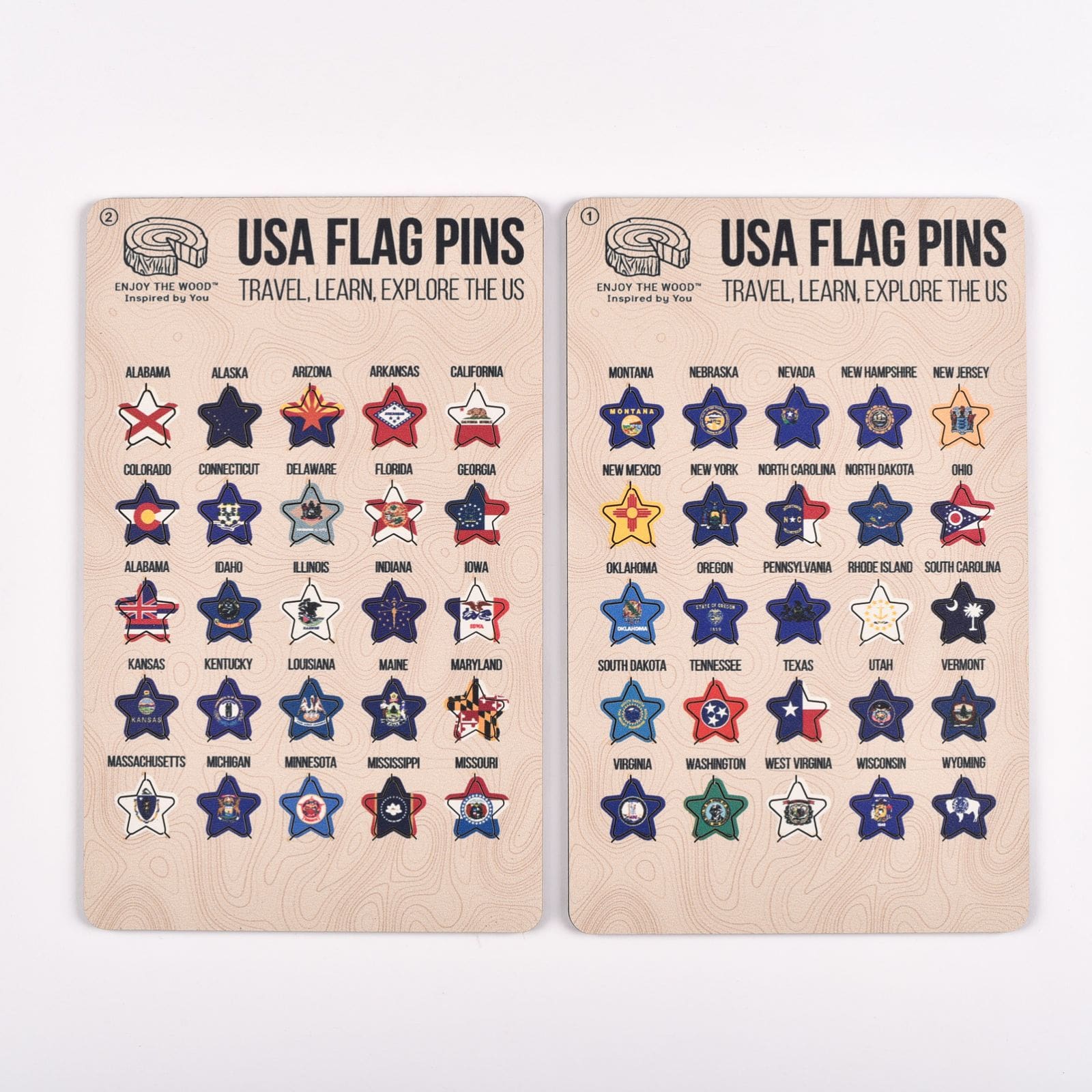 US Flag Sticky Pins