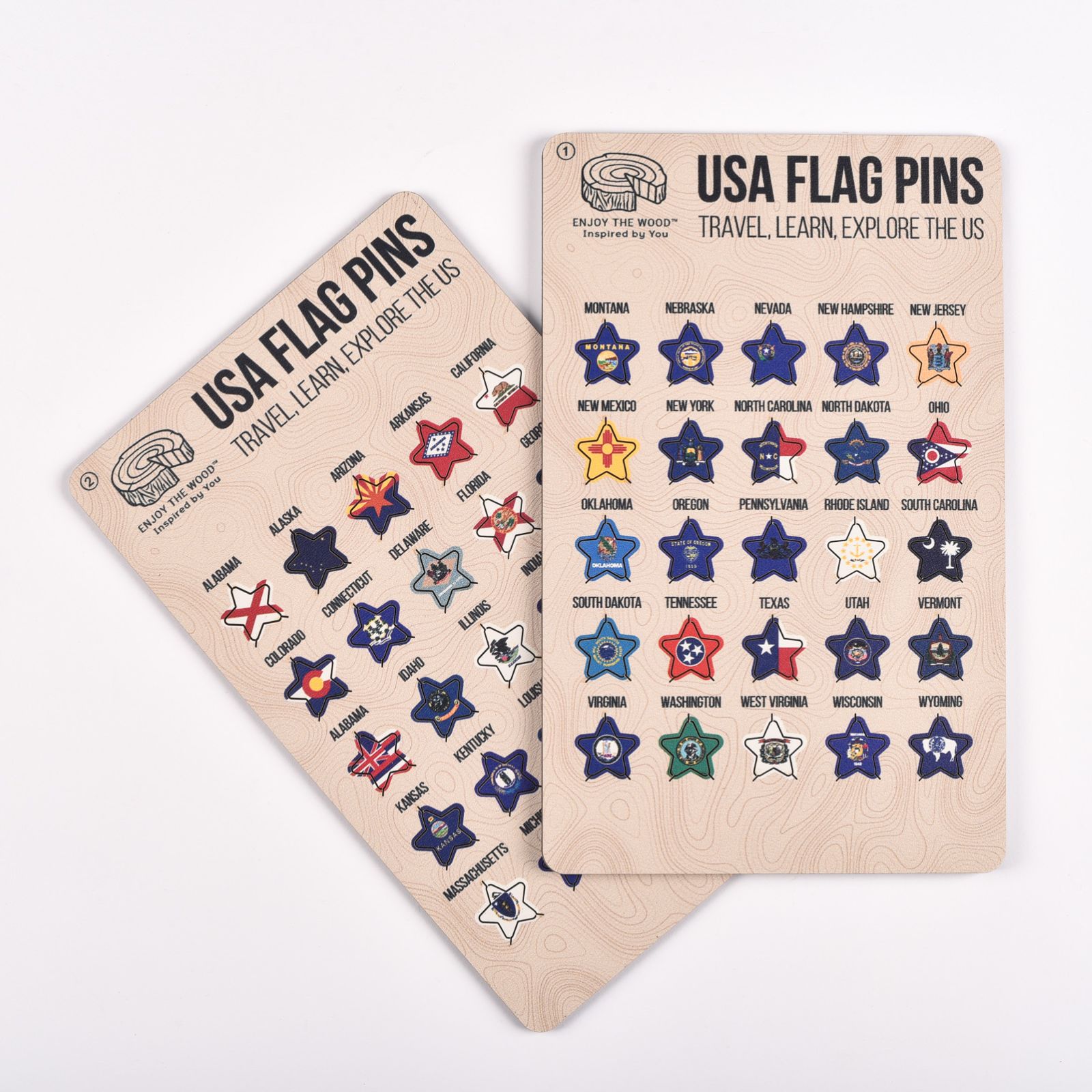 US Flag Sticky Pins