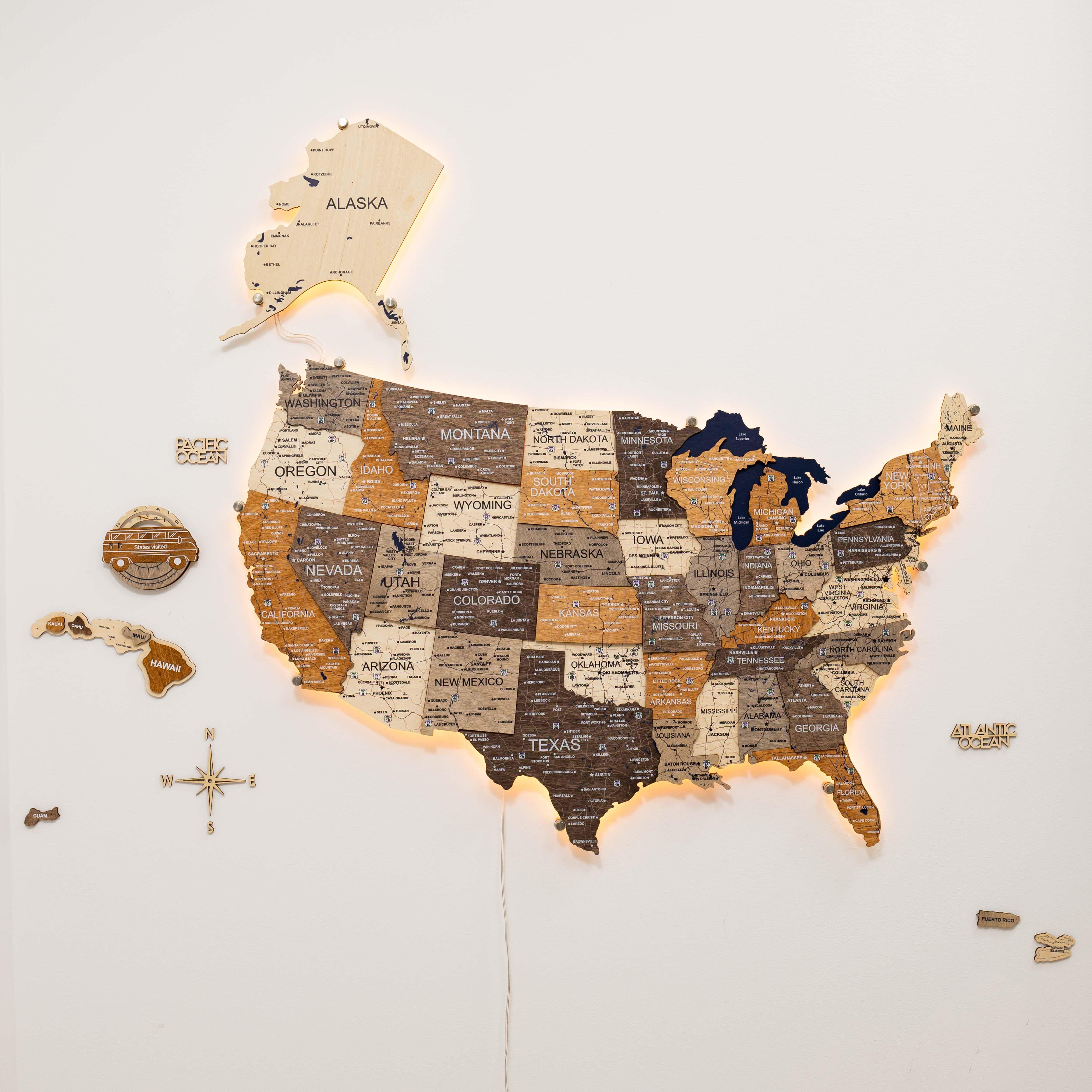 usa push pin map