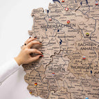 3D Germany Wooden Map Terra