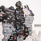3D Wooden Map of Switzerland - Nordik