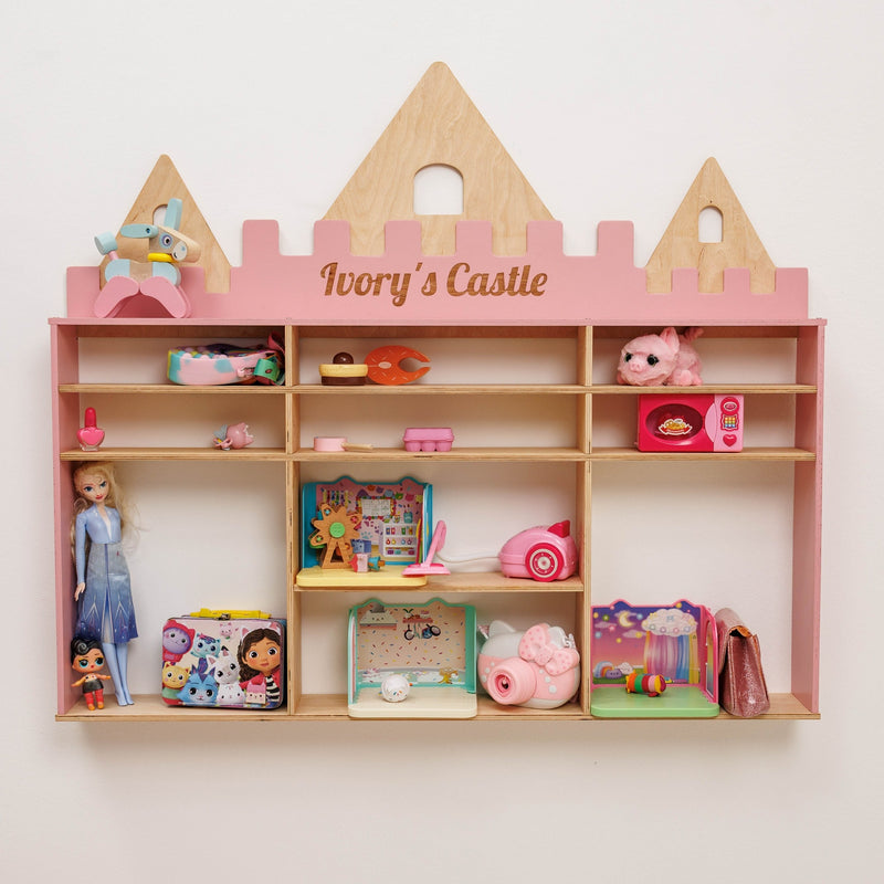 Wooden Toy Organizer - Rainbow