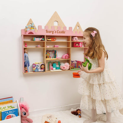 Wooden Toy Organizer - Castle
