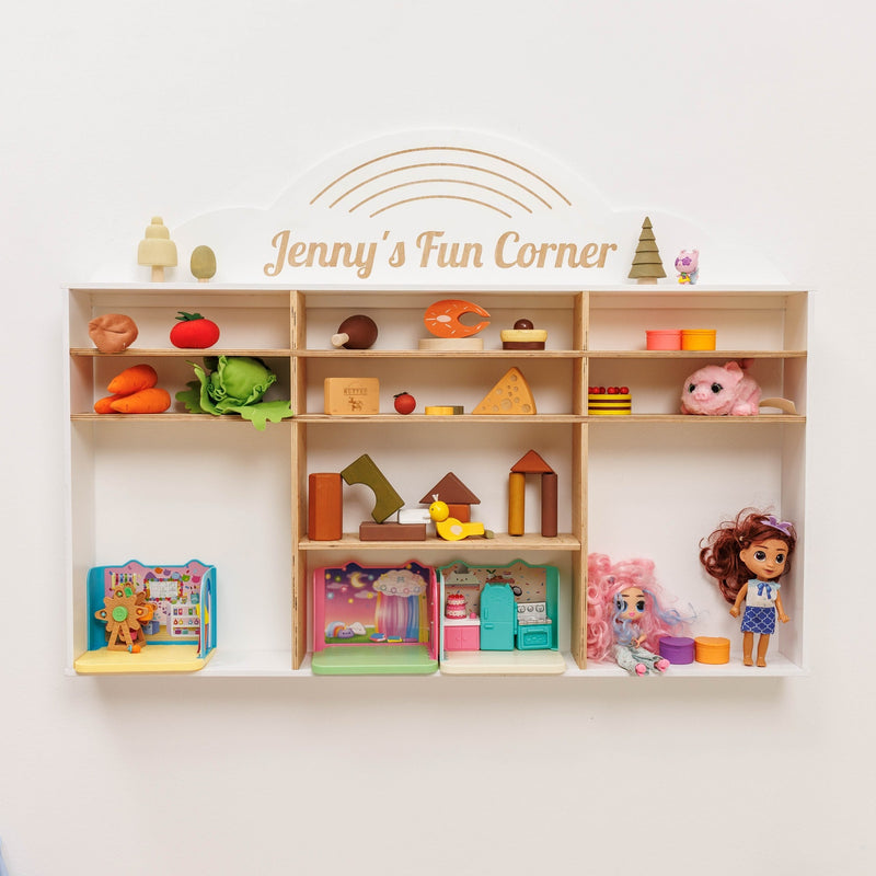 Wooden Toy Organizer - Castle