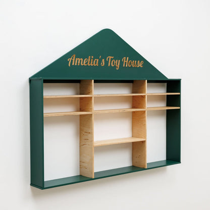 Wooden Toy Organizer - House