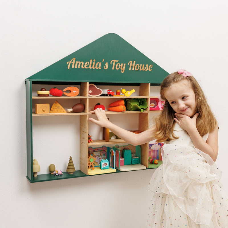 Wooden Toy Organizer - Crown