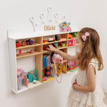 Wooden Toy Organizer - Castle