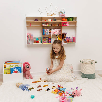 Wooden Toy Organizer - Crown
