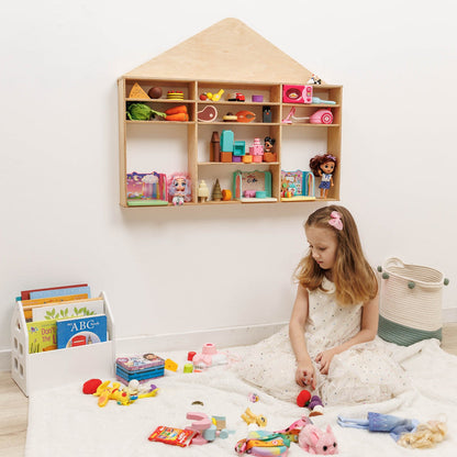 Wooden Toy Organizer - House
