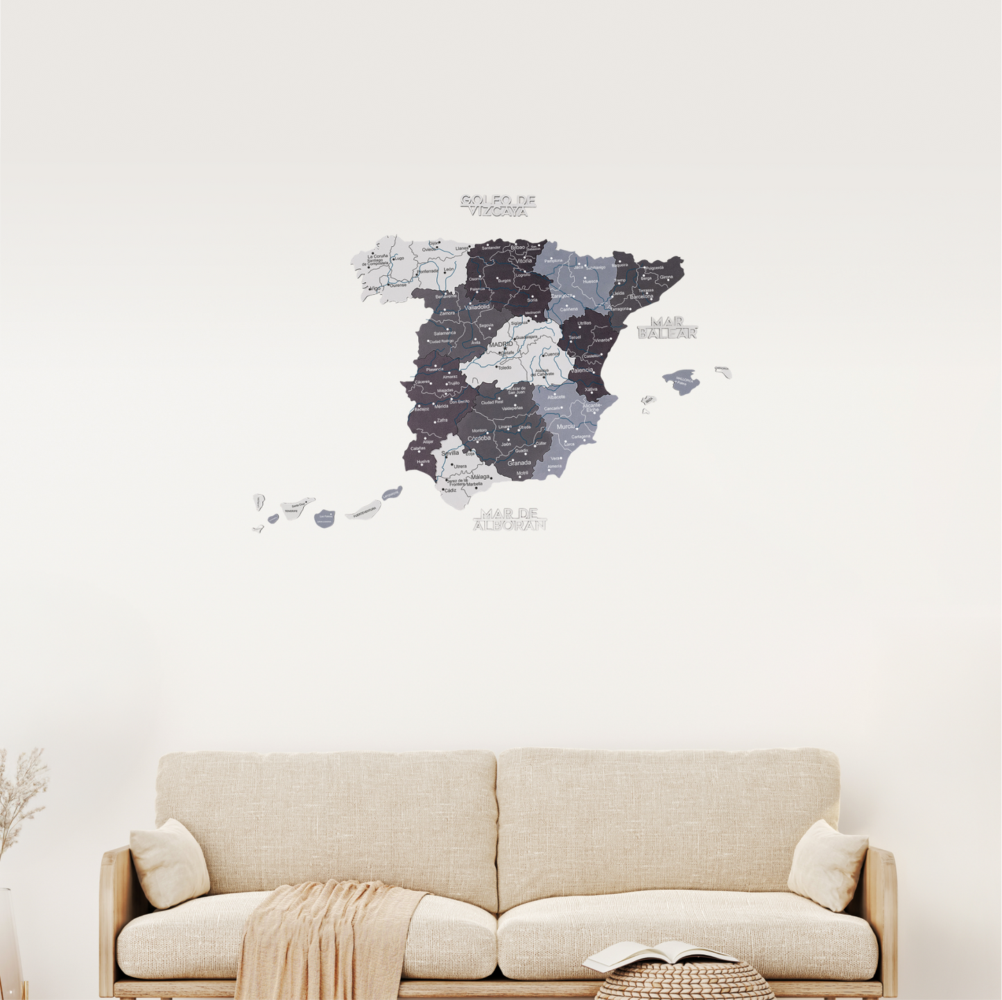 Wooden Map of Spain – Nordik