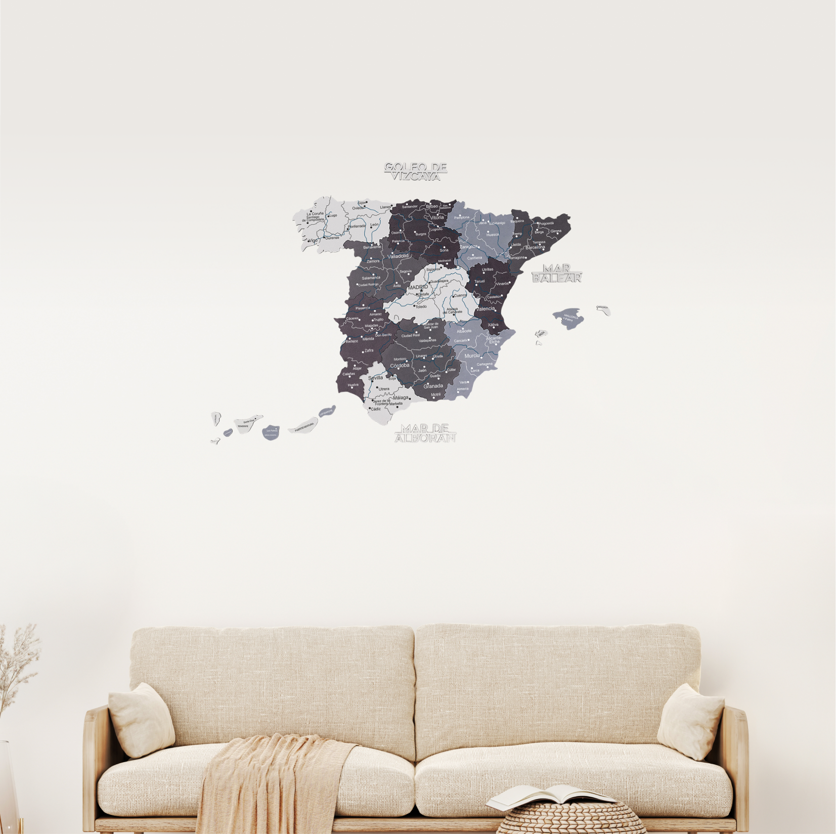 Wooden Map of Spain – Nordik