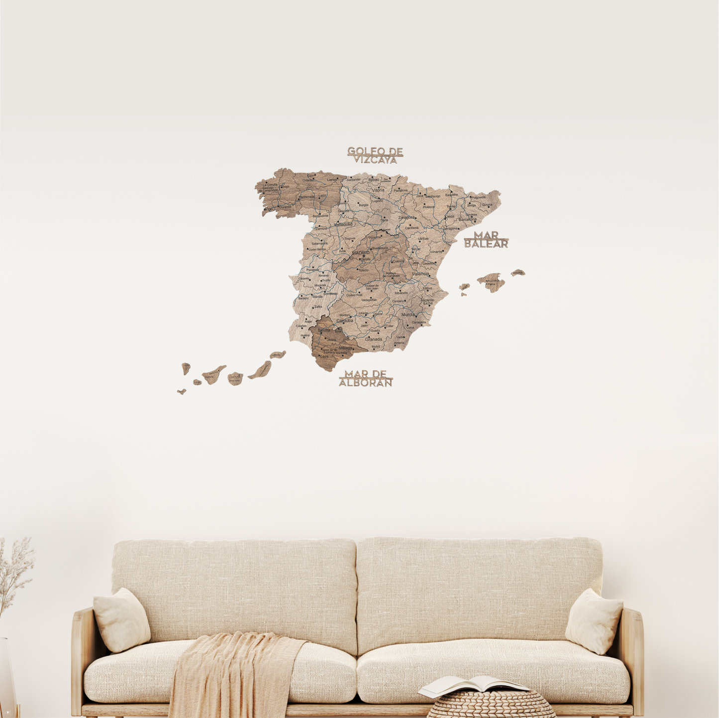 Wooden Map of Spain – Terra