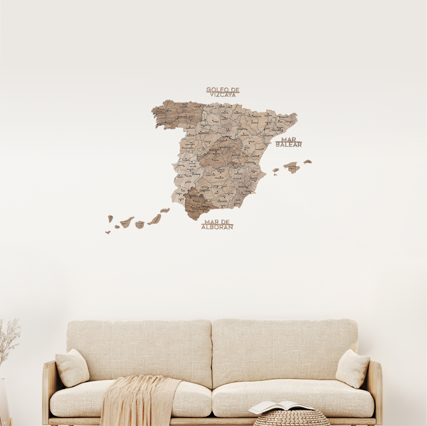 Wooden Map of Spain – Terra