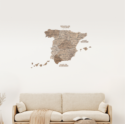 Wooden Map of Spain – Terra
