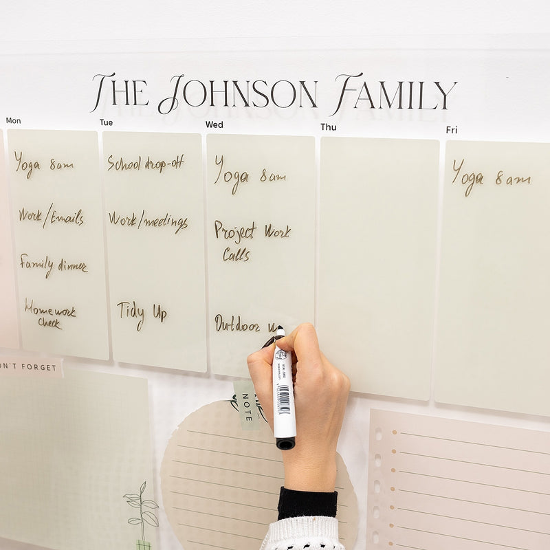 Акриловий настінний щотижневий планувальник 1