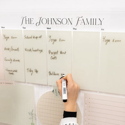 Акриловий настінний щотижневий планувальник 1